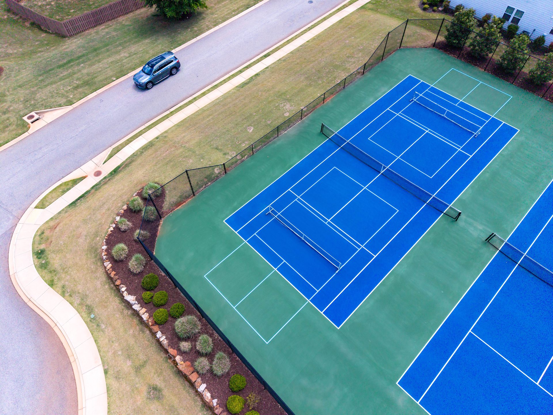 43 - Tennis Courts - Perimeter View - Looking Southeast